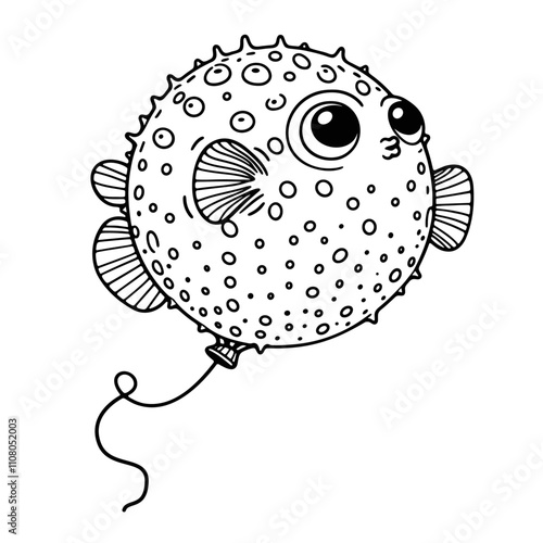 pufferfish balloon funny sketch