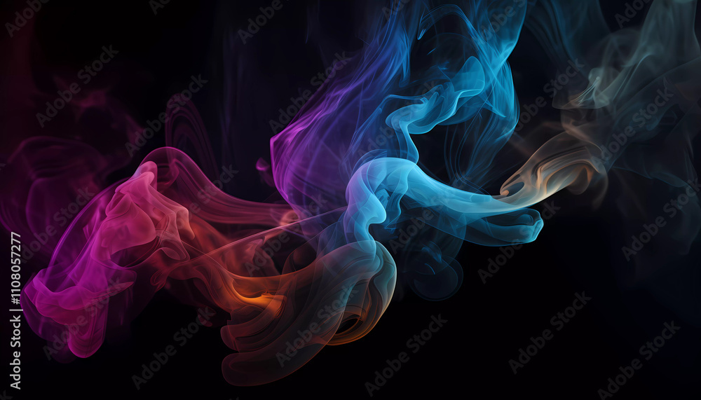 Fototapeta premium Digital Art, Concept Wallpaper, Background, AI