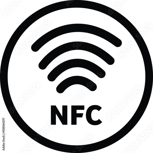 Tap to pay sign, NFC payment icon, Contactless payment, wireless pay icon, NFC technology, card Payment icon, smartphone payment
