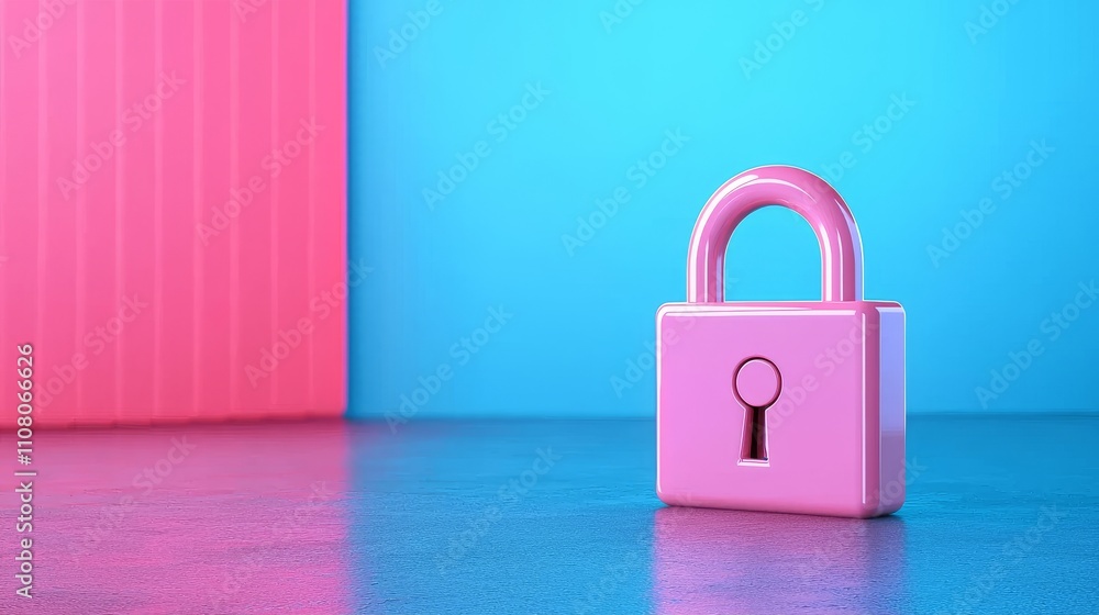 Fototapeta premium Internet technology focuses on cyber security, safeguarding data, ensuring information privacy, and defending against viruses.