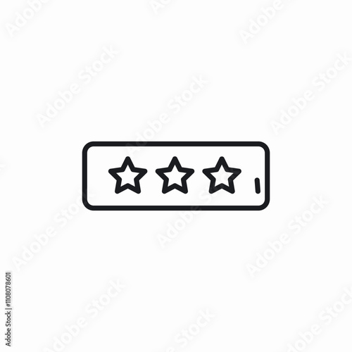 stars rate icon sign vector