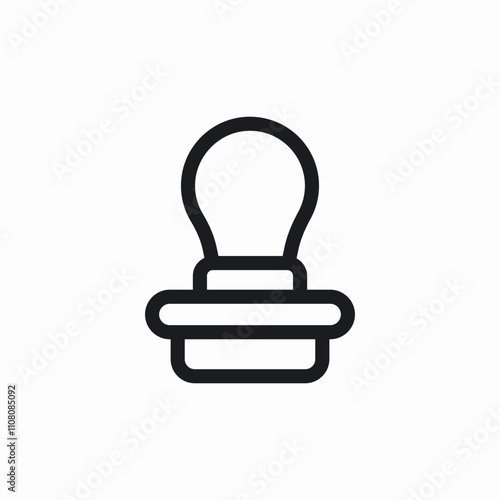 stamp approve icon sign vector