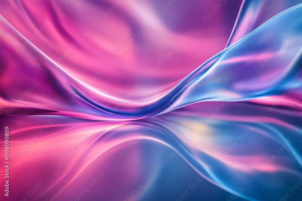 Fototapeta premium Colorful Light Trails with Glowing Neon Waves and Vibrant Energy Flow – Abstract Digital Art Background