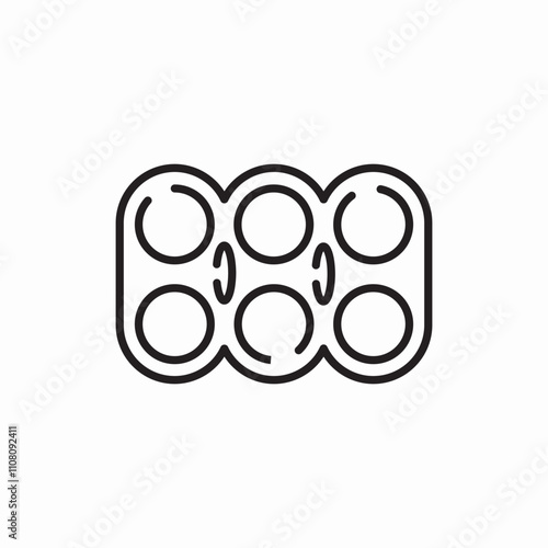 six pack cans icon sign vector