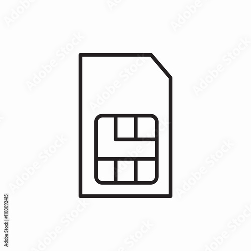 sim card icon sign vector