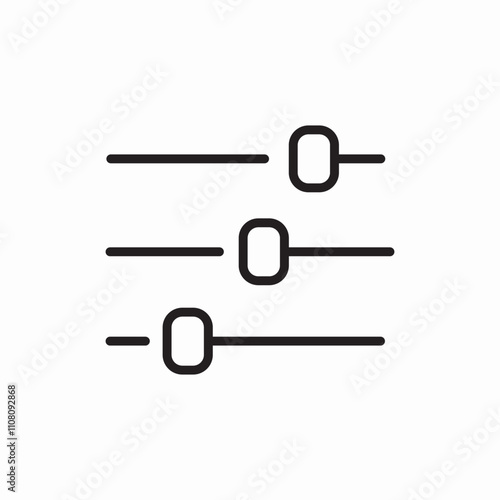 tuner settings icon sign vector