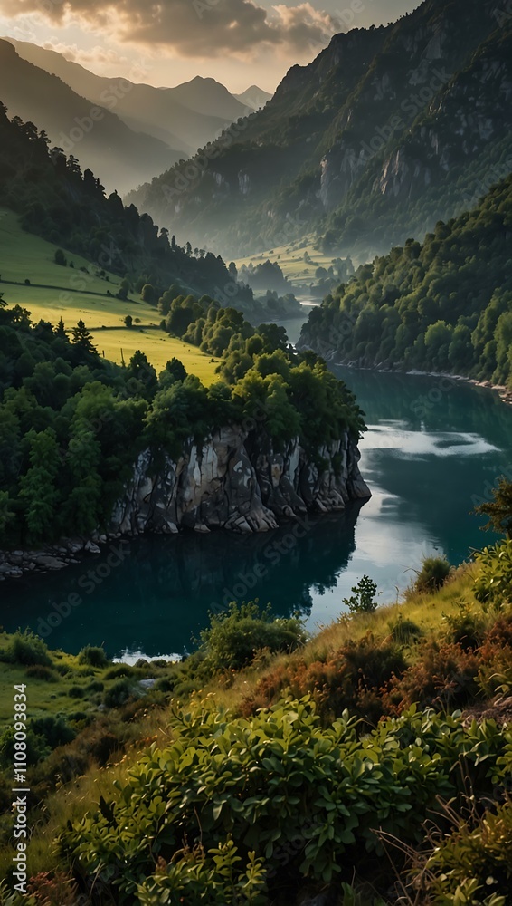 Obraz premium Picturesque and mysterious land.