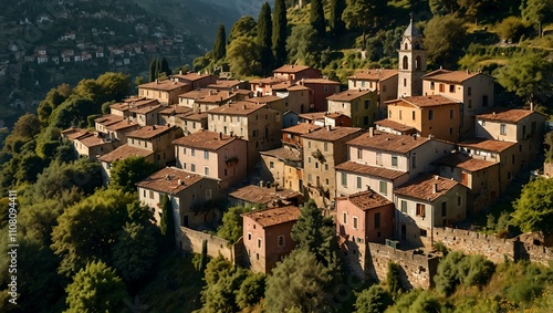 Picturesque village of Corippo in vivid detail. photo