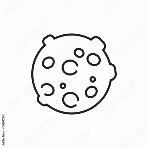 moon satellite icon sign vector