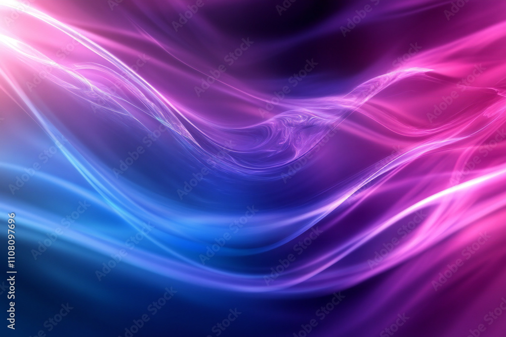 Fototapeta premium Colorful Light Trails with Glowing Neon Waves and Vibrant Energy Flow – Abstract Digital Art Background