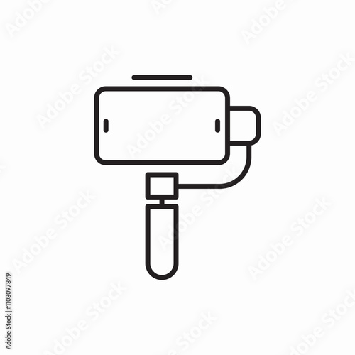 phone holder filming icon sign vector