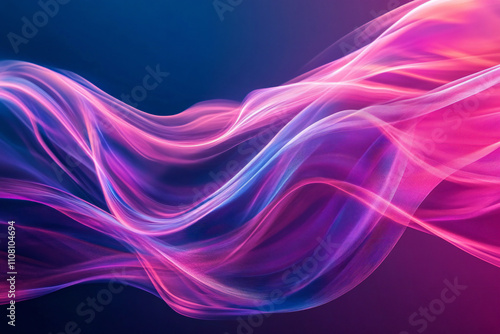Wallpaper Mural Colorful Light Trails with Glowing Neon Waves and Vibrant Energy Flow – Abstract Digital Art Background Torontodigital.ca
