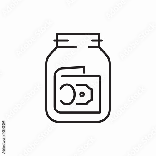 bank jar money icon sign vector