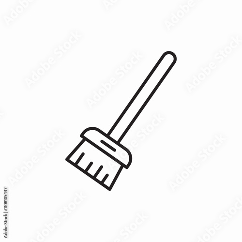 broom sweep icon sign vector