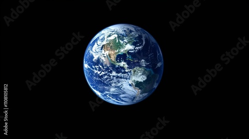 Planet earth surrounded by technological networks, data statistics, and global communication systems