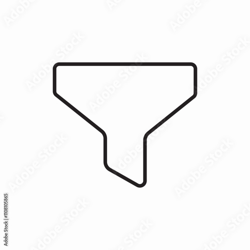 filter funnel icon sign vector