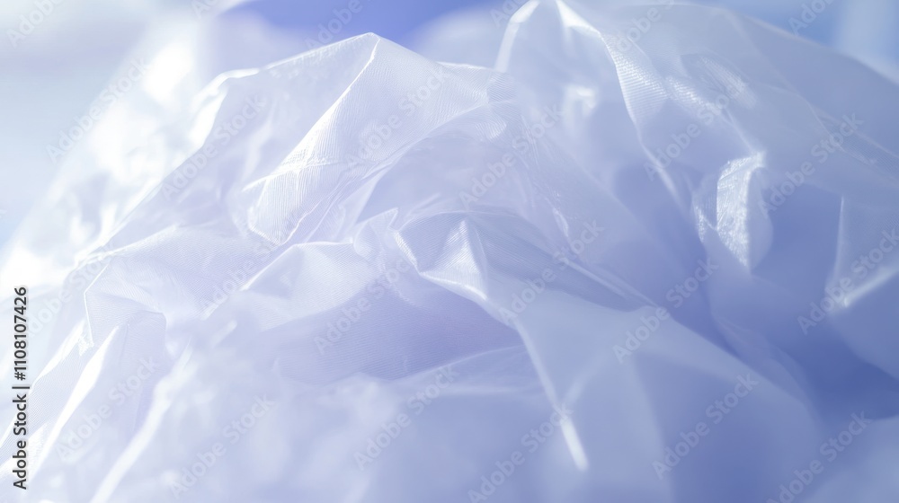 Obraz premium Draped White Fabric Soft Light Abstract Texture