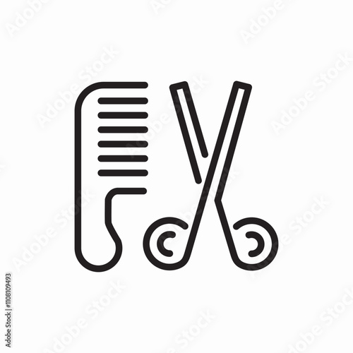hair salon icon sign vector