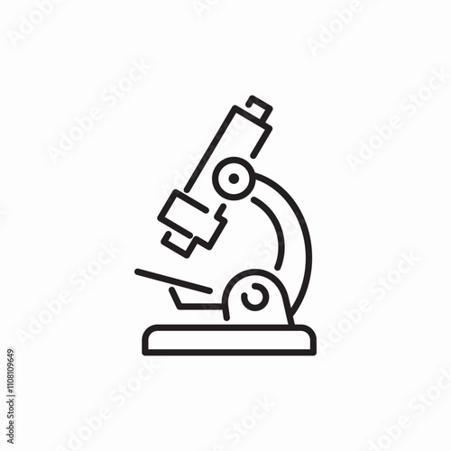 medical microscope icon sign vector