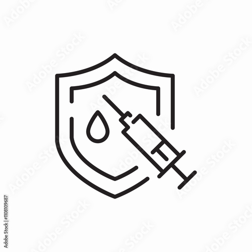 medical vaccine icon sign vector