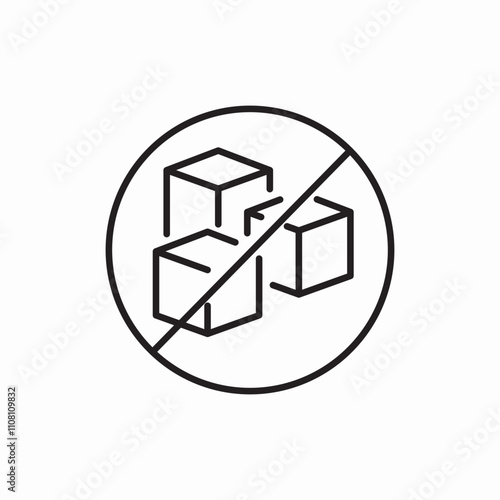 no sugar icon sign vector