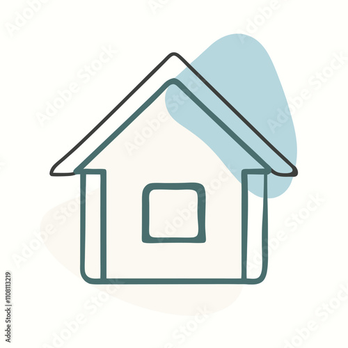 a simple illustration of a house