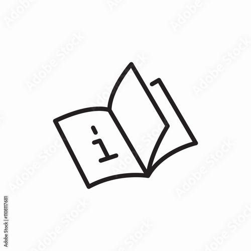 information book icon sign vector