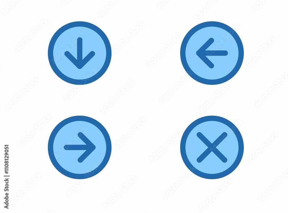 buttons for direction arrows buttons for direction arrows