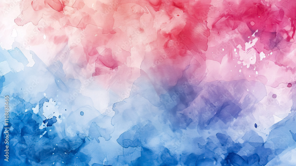 Fototapeta premium Abstract Splashed Watercolor Textured Background: Watercolor background with splashed textures.