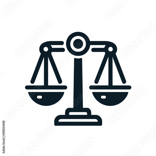 Tax icon featuring scales representing balance and justice in tax compliance