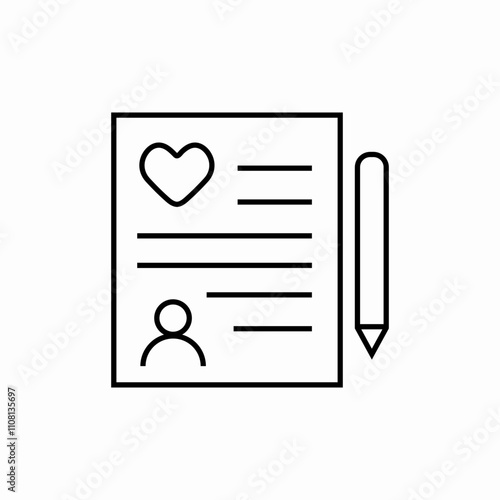 romantic letter icon sign vector