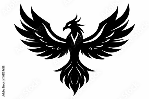 Fenix line art silhouette vector illustration