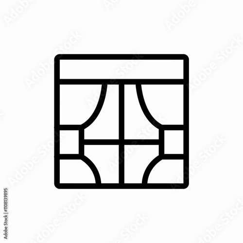 curtains window icon sign vector