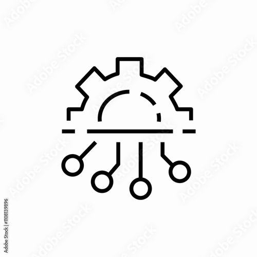 cyber configuration icon sign vector