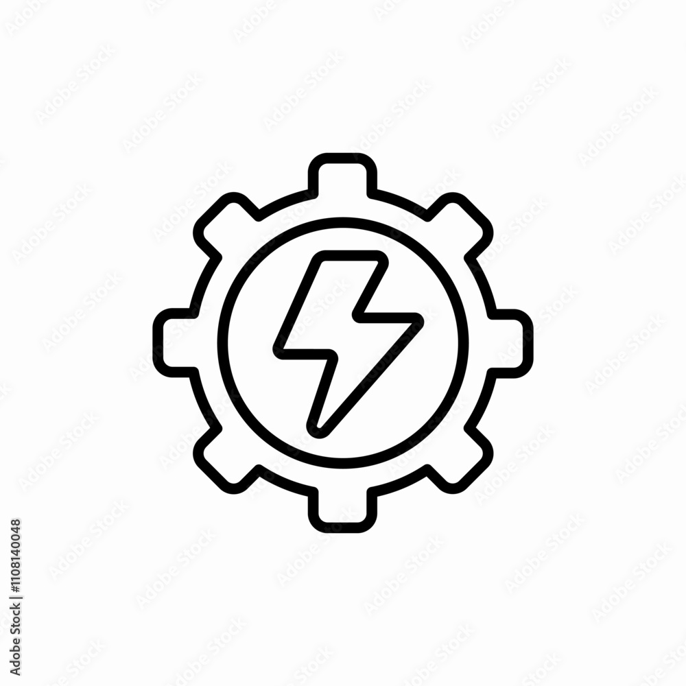 energy configuration icon sign vector energy configuration icon sign vector