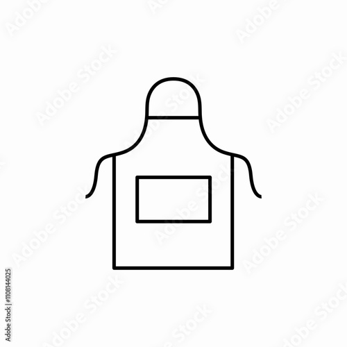 cook apron icon sign vector