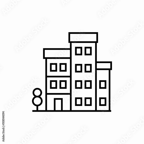 cuty urban icon sign vector
