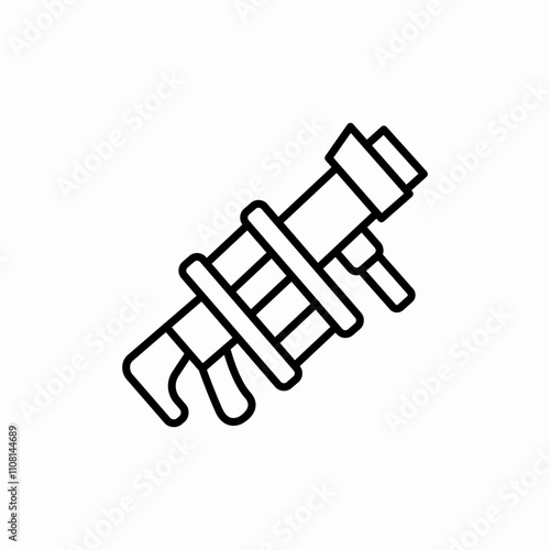 machine gun icon sign vector