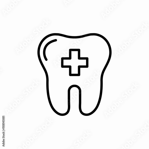 tooth care icon sign vector