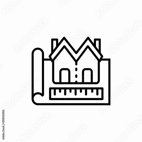 town construction plan icon sign vector