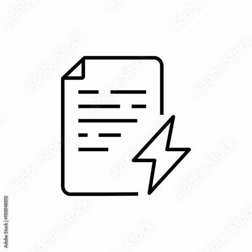 electricity report icon sign vector