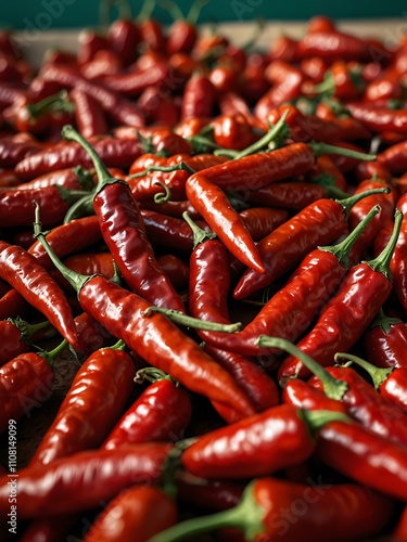 Red chili peppers for sale in Tularosa, New Mexico, USA. photo