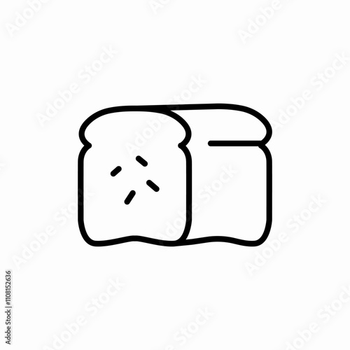 bread bakery icon sign vector