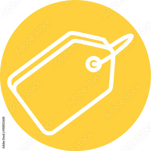 price tag outline icon vector stock