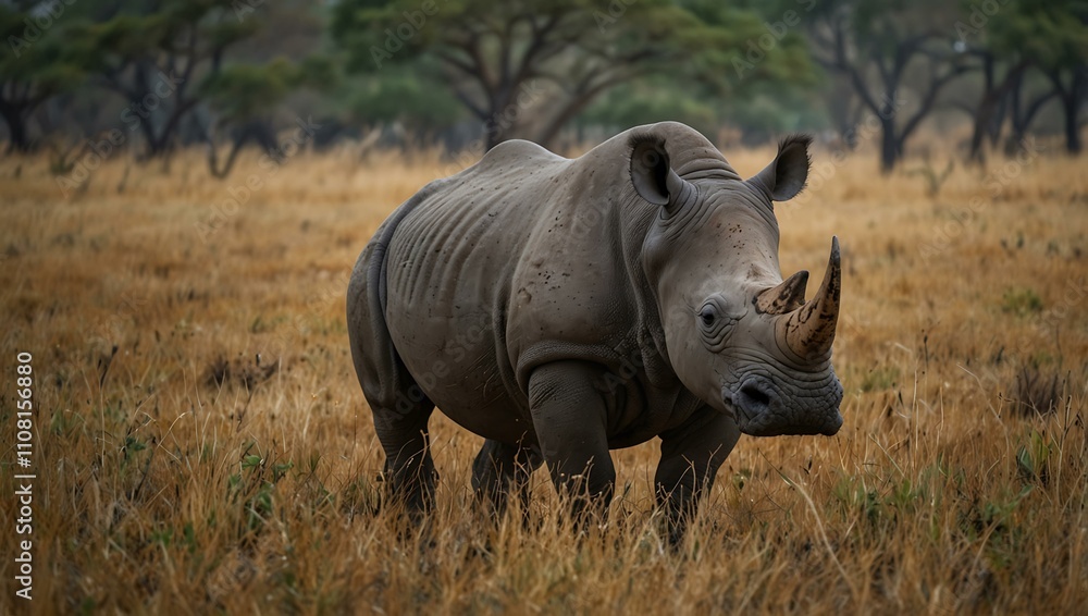 Fototapeta premium Rhino in the wild.