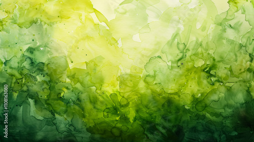 Chartreuse Green Watercolor Background Texture: Watercolor background in chartreuse green. photo