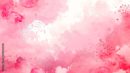Chinese Style Gradient Pink Watercolor Background Hand Painted Illustration Cover Design Material: Hand-painted gradient pink watercolor background in Chinese style.