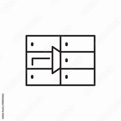 storage cells icon sign vector