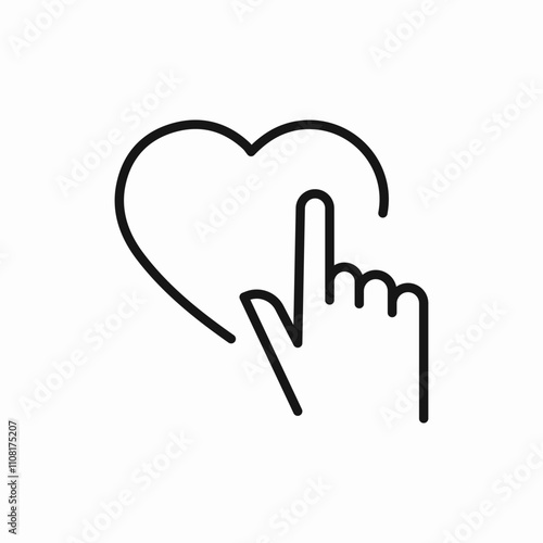heart love choose icon sign vector