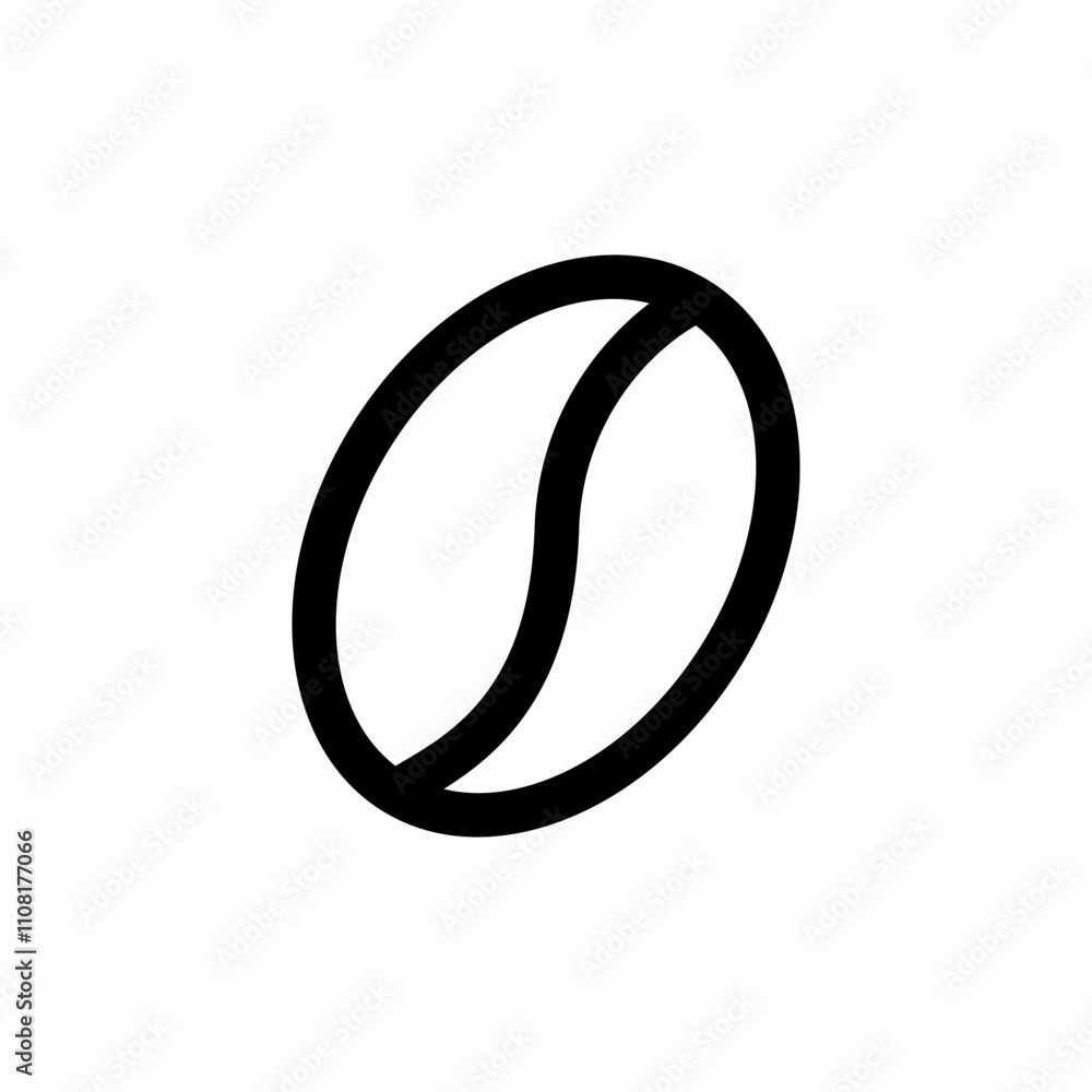 coffee bean icon sign vector coffee bean icon sign vector
